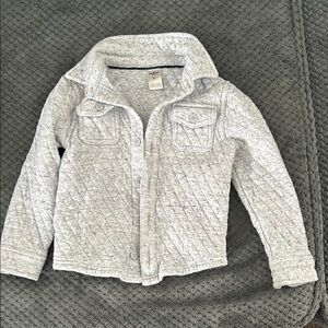 Gray Quilted Jacket
